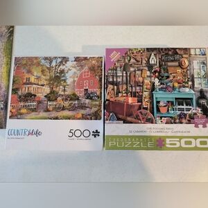 Eurographics and Buffalo 500 Piece Puzzle Bundle